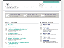 Tablet Screenshot of maranathacrc.com